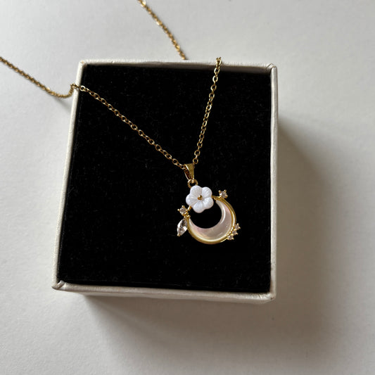 Petal & Planet Pendant Necklace