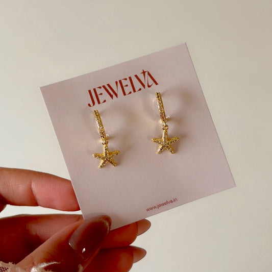 Shining Star small hoop earrings