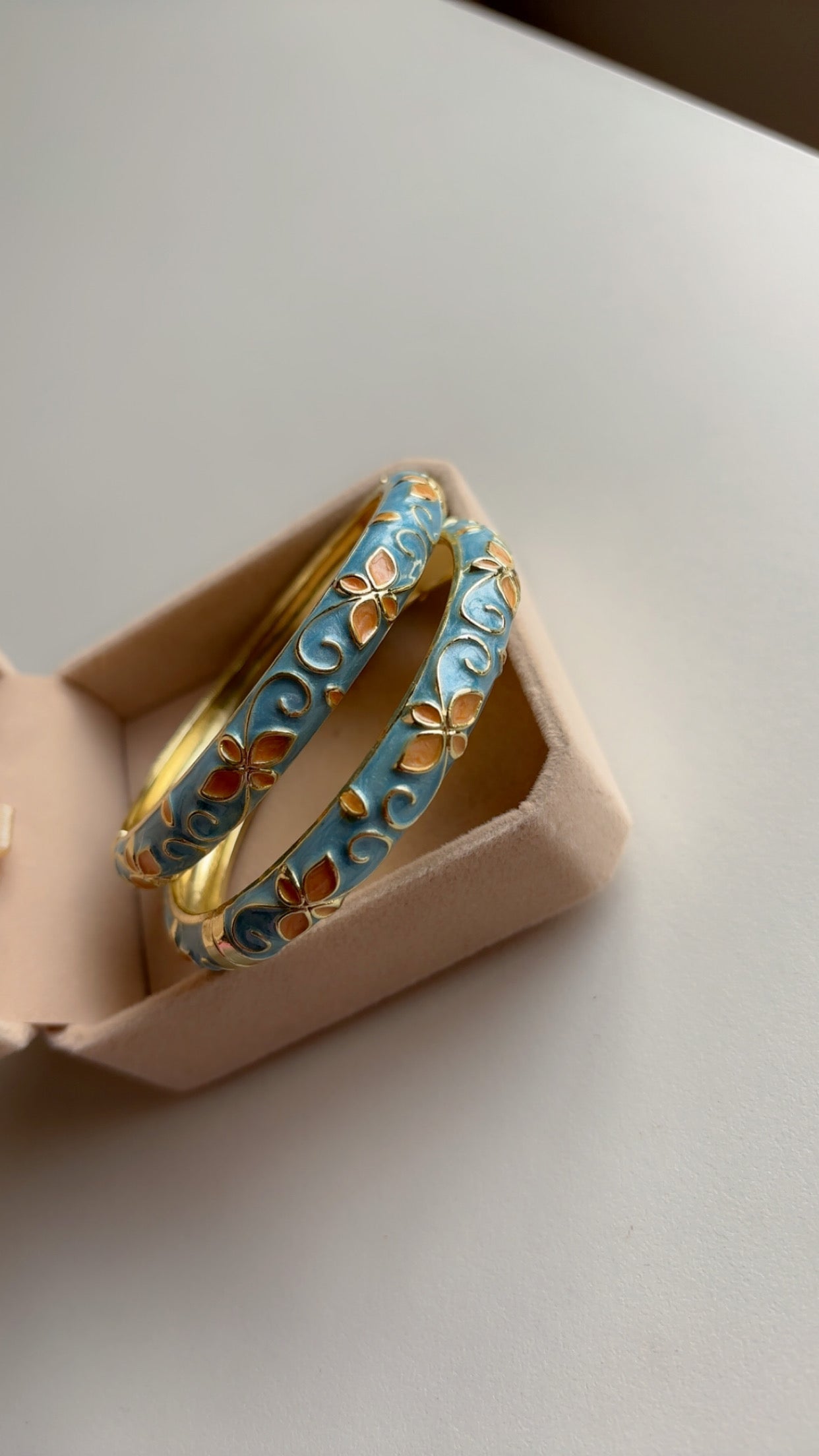 Teal Blue Bangles (2)