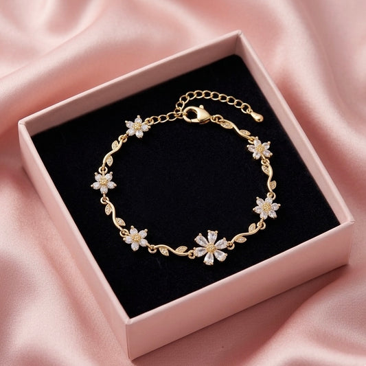 Premium Cherry Blossom Adjustable Bracelet