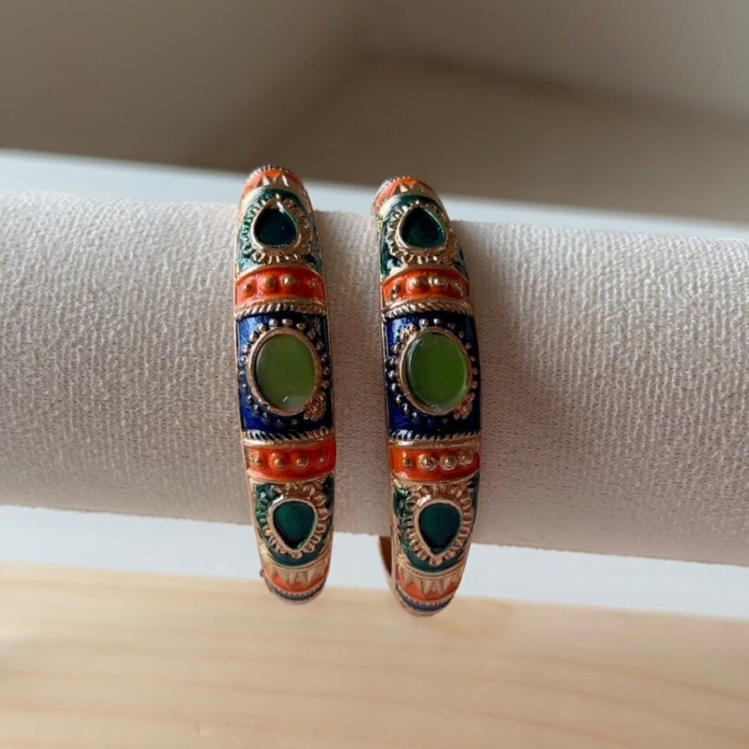 Tropical bangles (set of 2) slim-medium wrist