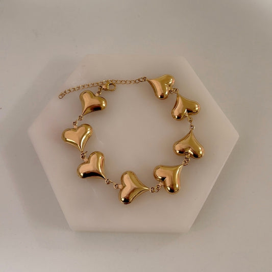Chain of Hearts Bracelet