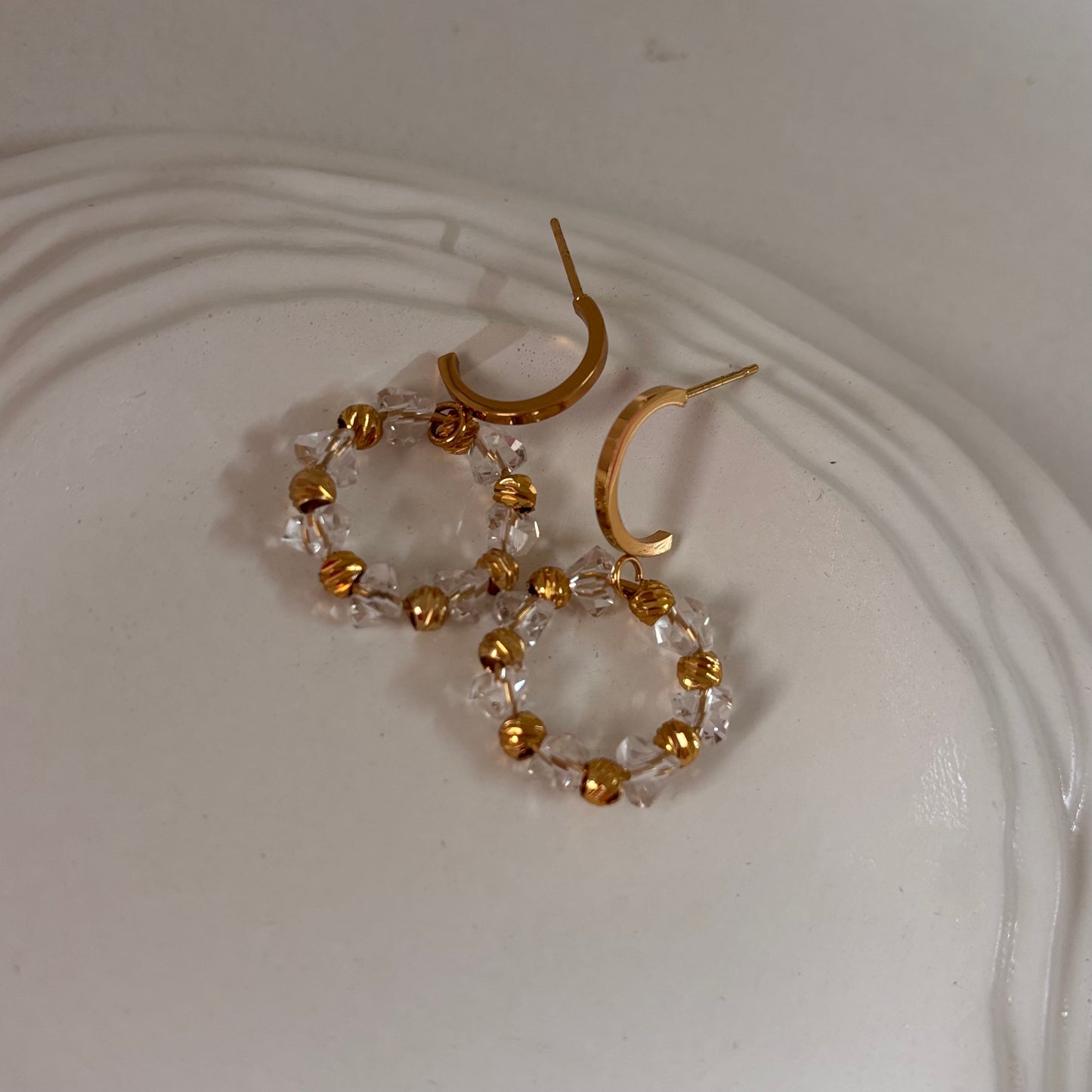 Crystal Hoop Earrings