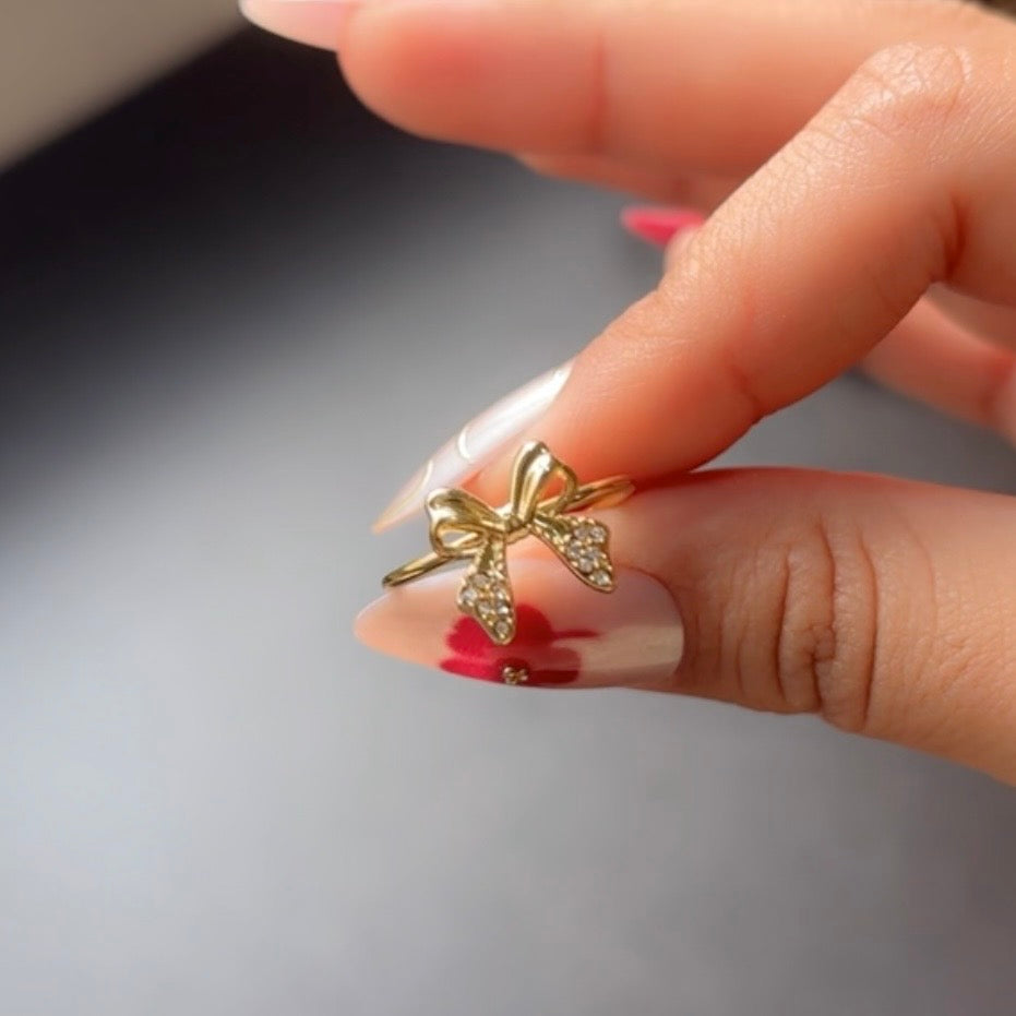 Pretty Bow Ring (Adjustable Size)