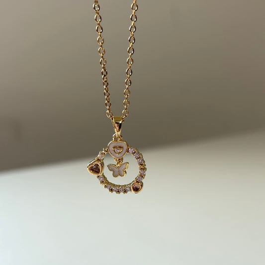 Flying Butterfly Serene Necklace