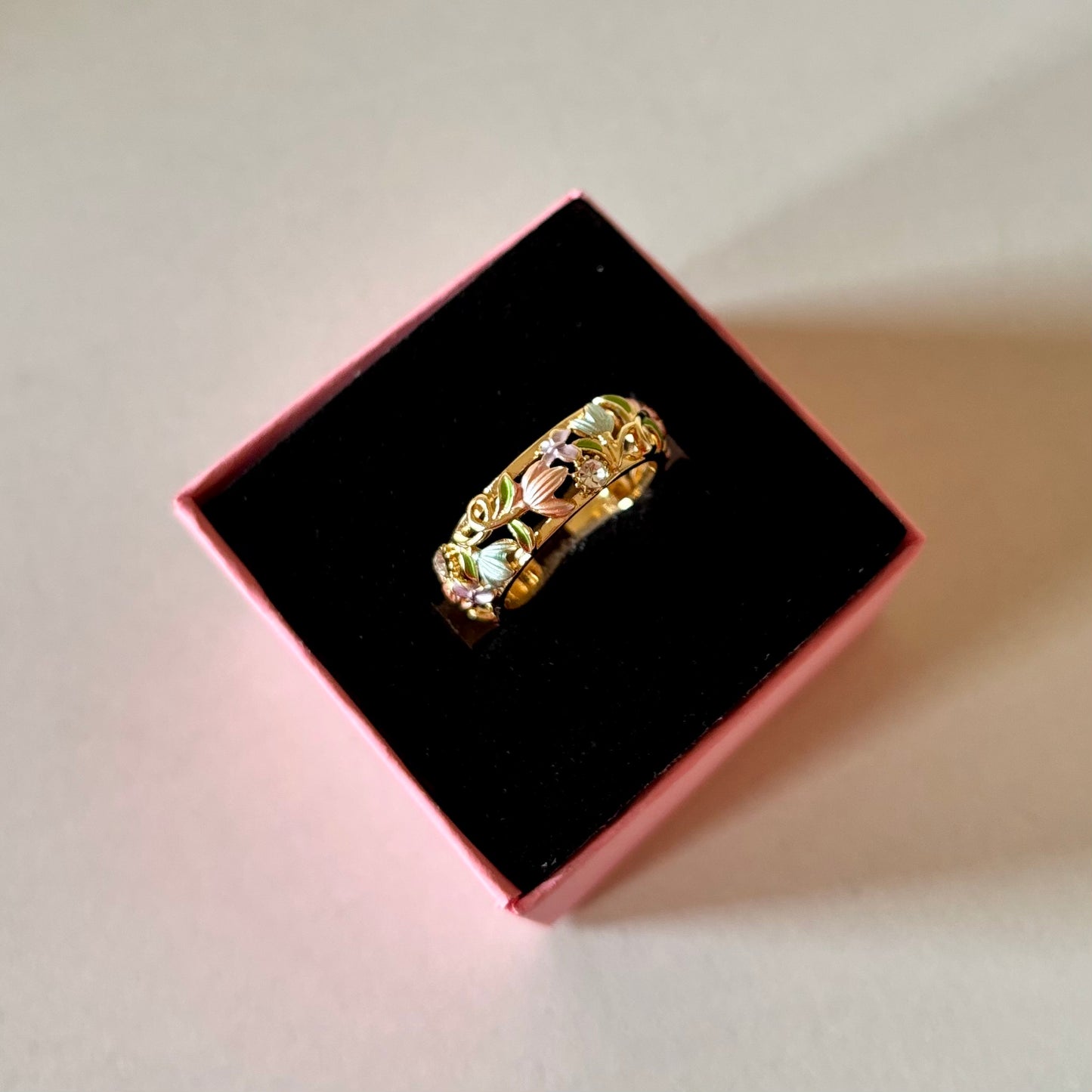 Pastel Band Adjustable Ring