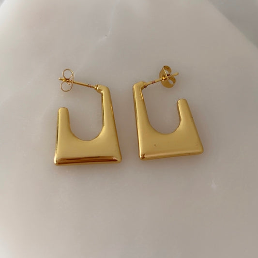 Squared Hoop Earring