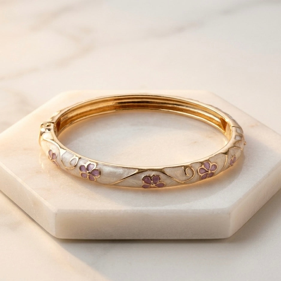 Ivory Bloom - Bangle Set of 2