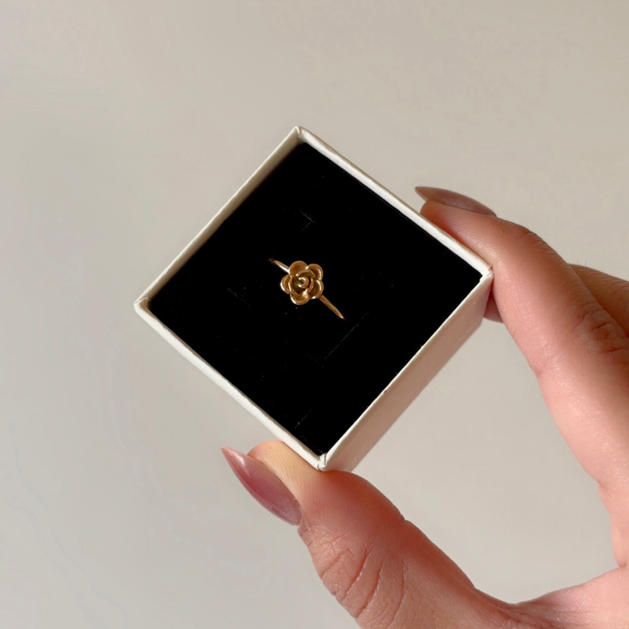 Golden Rose Ring (Adjustable)