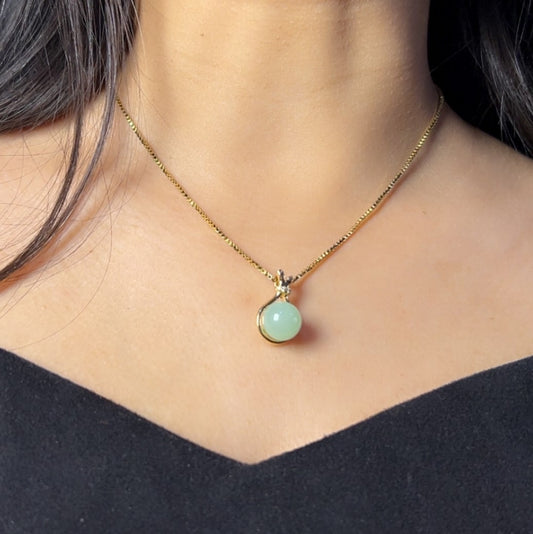 Sea Green Pearl Necklace