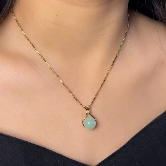 Sea Green Pearl Necklace