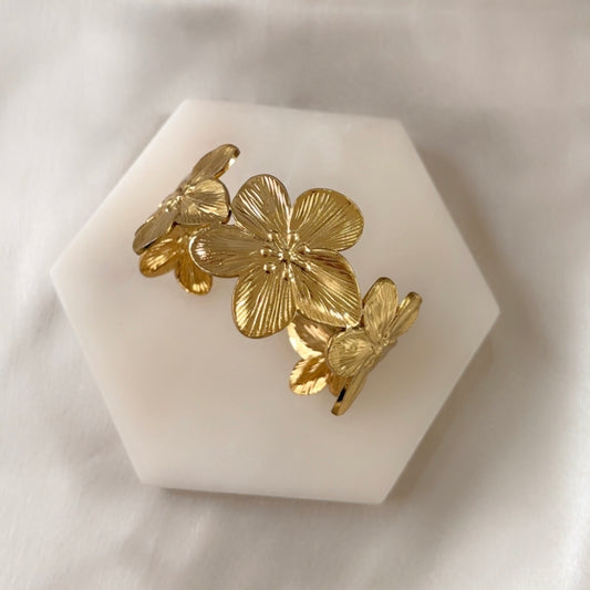 Flower Cuff Bracelet