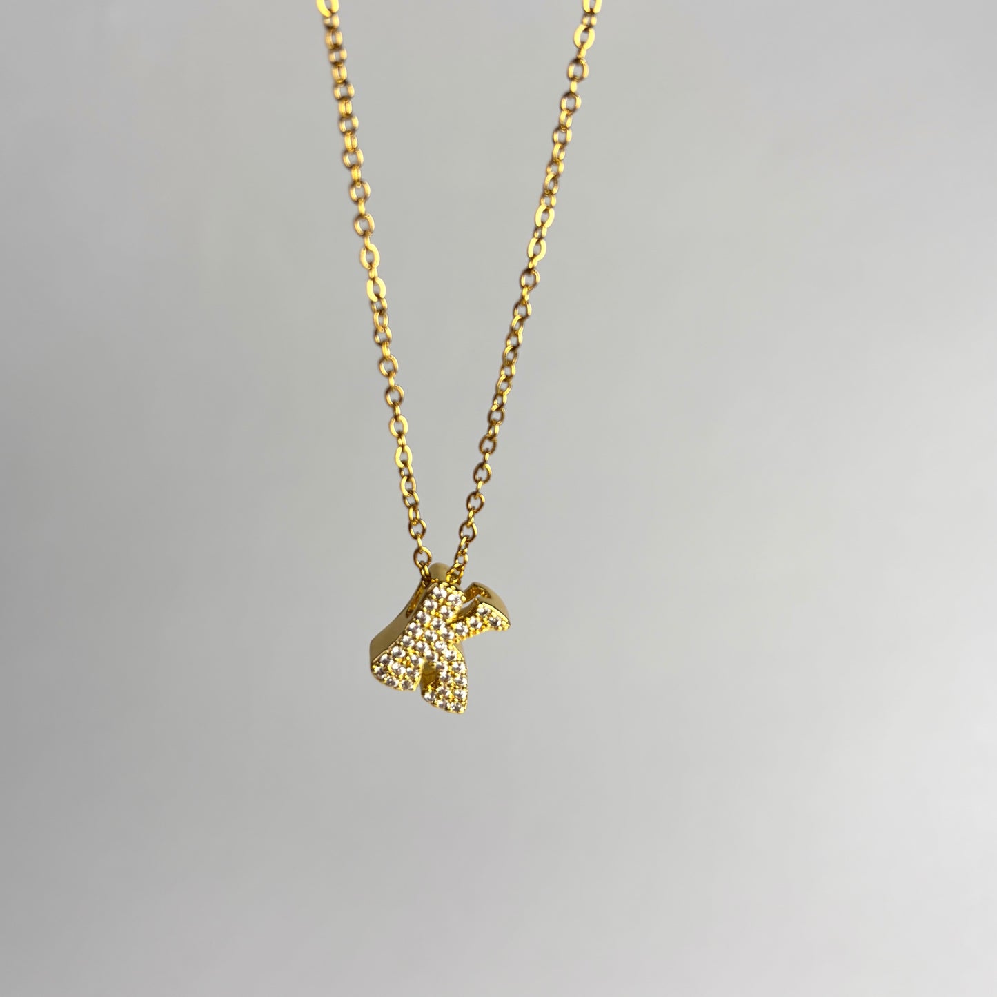 Initial Spark Necklace