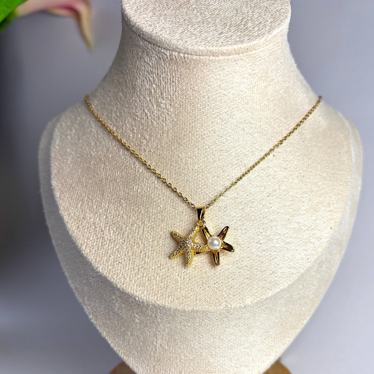 Starfish Pearl Necklace