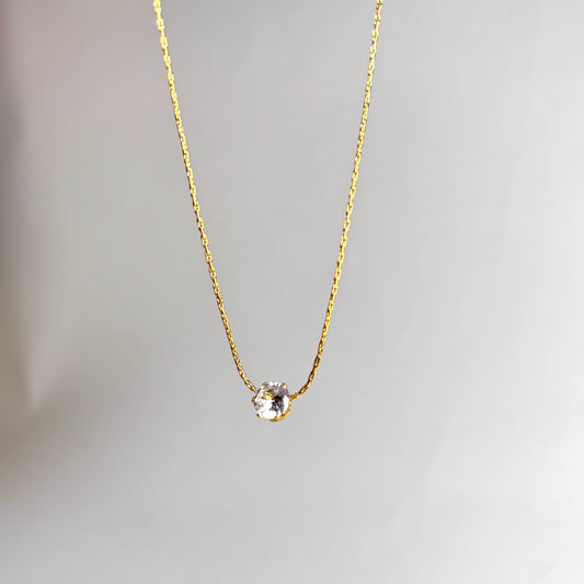 Single Diamond Necklace
