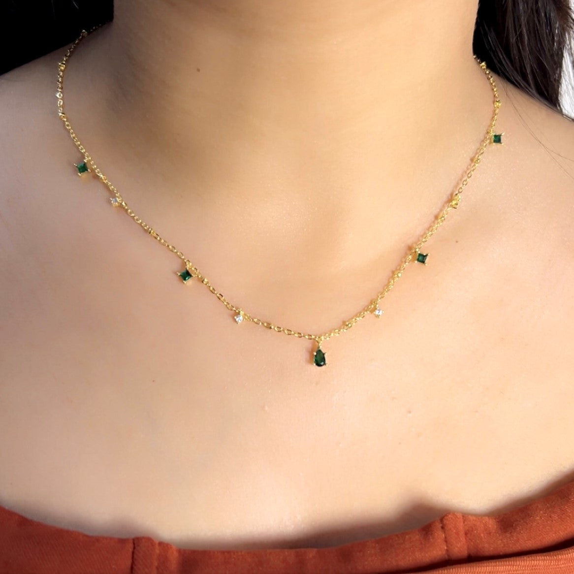Green Diamond Necklace