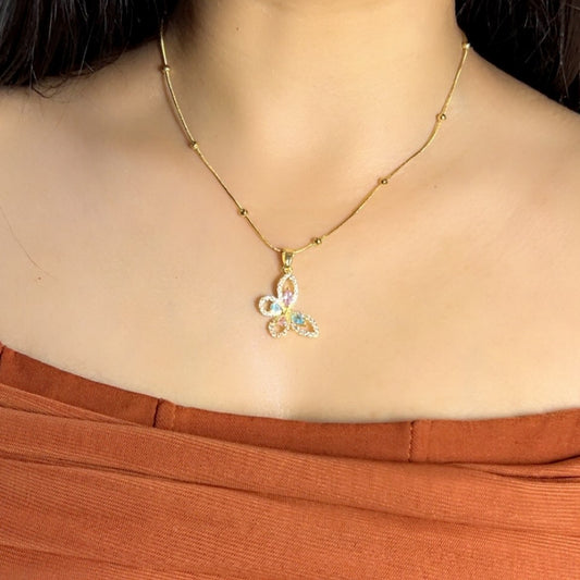 Crystal Wings Necklace