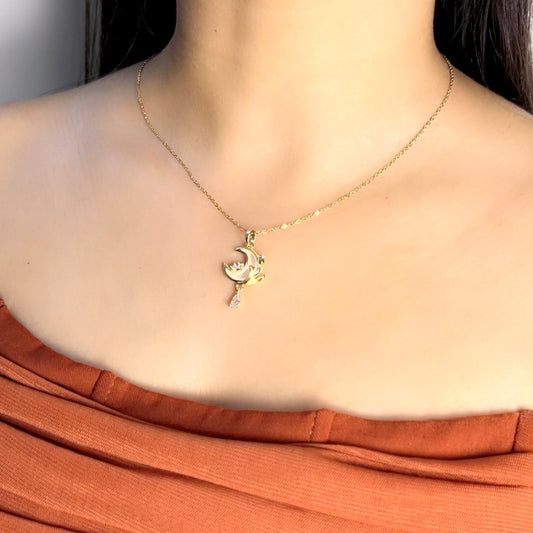 Moonlit Rose Necklace
