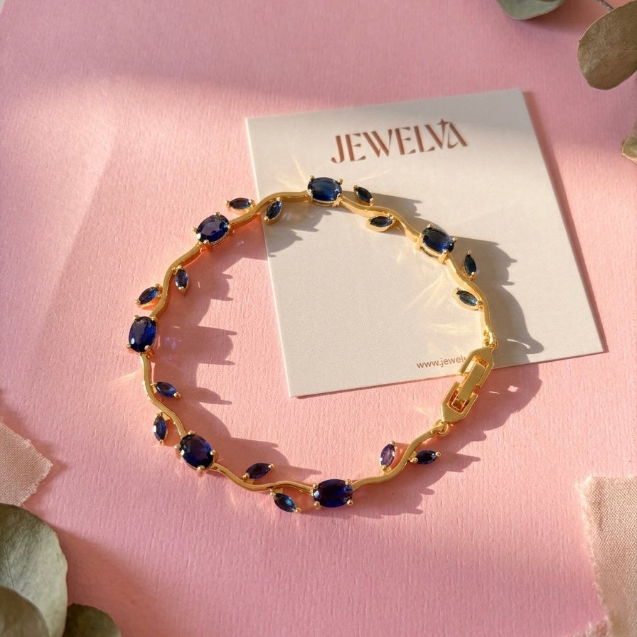 Royal Tulip Bracelet (Rapunzal Bracelet) Navy Blue Shade