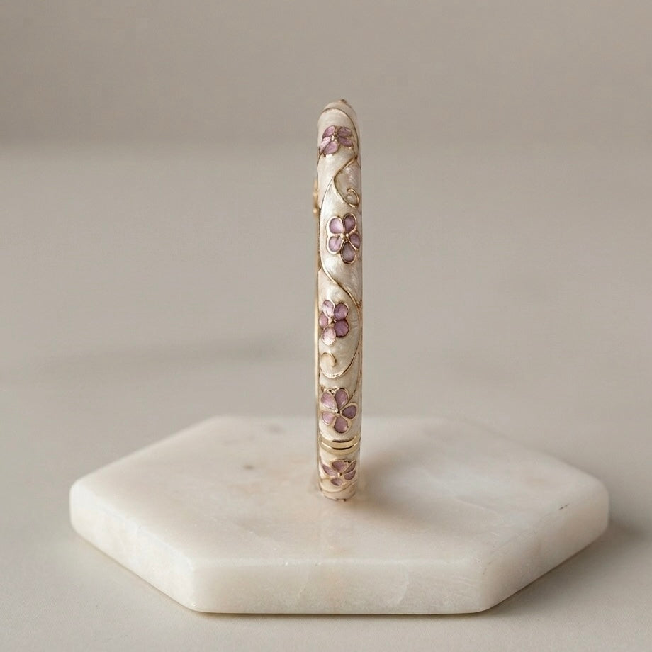 Ivory Bloom - Bangle Set of 2
