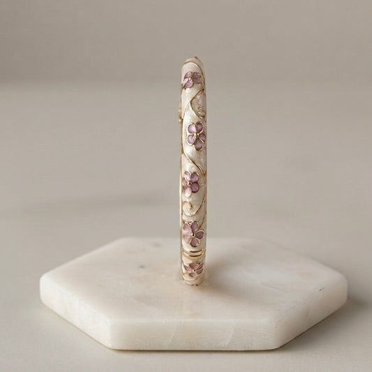 Ivory Bloom - Bangle Set of 2