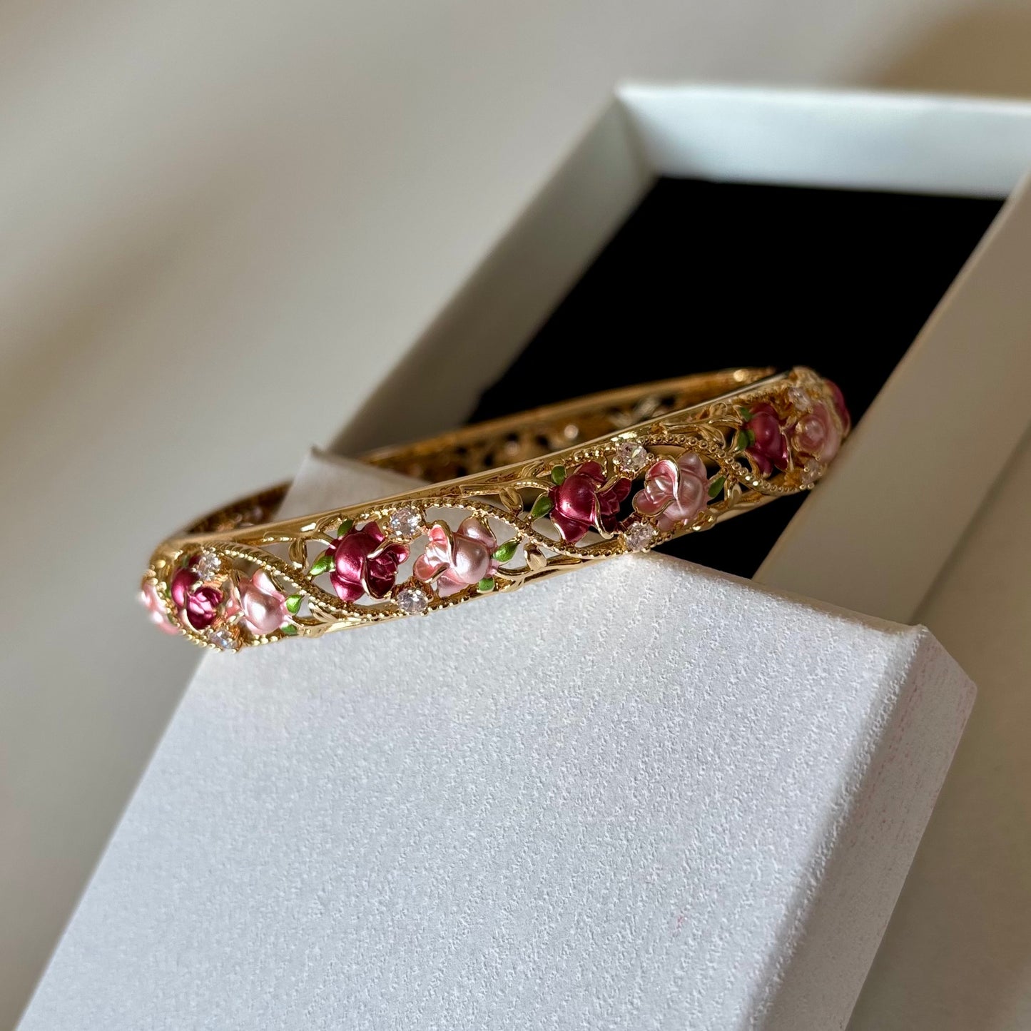 Floral Blush Bangle