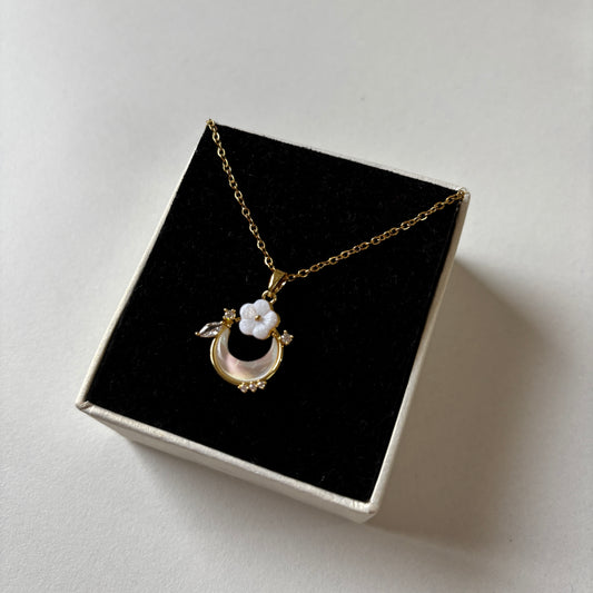 Petal & Planet Pendant Necklace