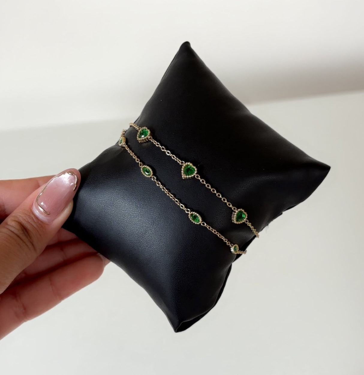 Green Embellished Bracelet