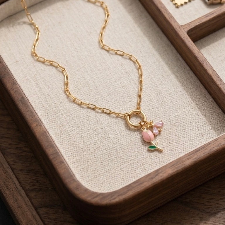 Tulip Charm Necklace