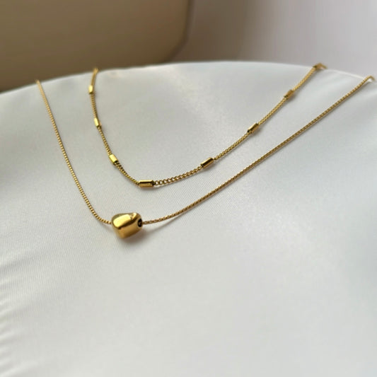 Double Date (two Layered Necklace)
