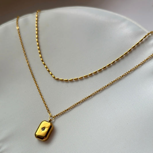 Tiny Spark (Double Layered Necklace)