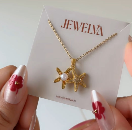 Starfish Pearl Necklace