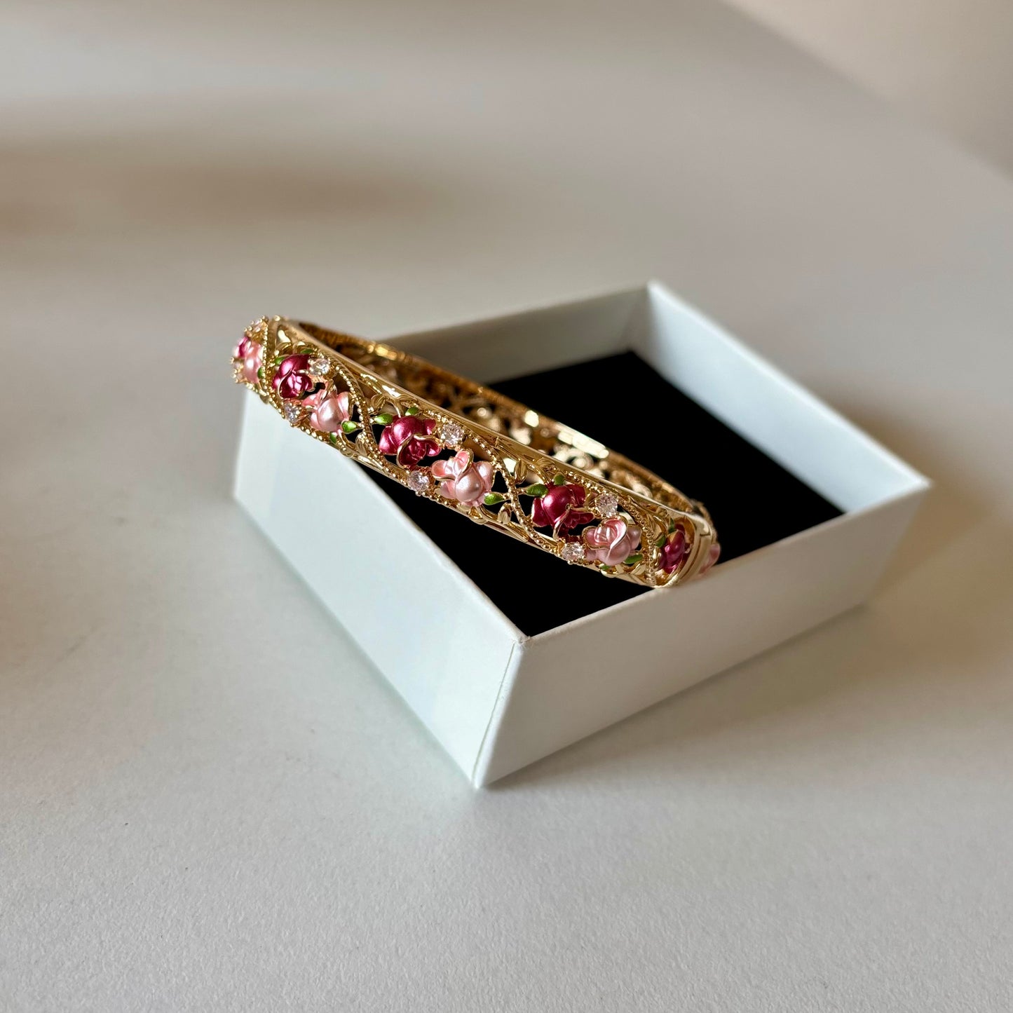 Floral Blush Bangle