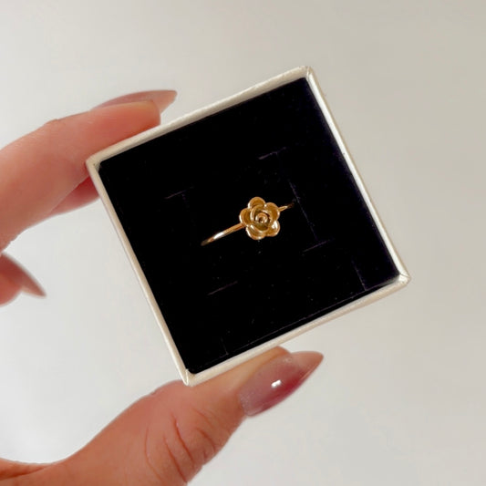 Golden Rose Ring (Adjustable)