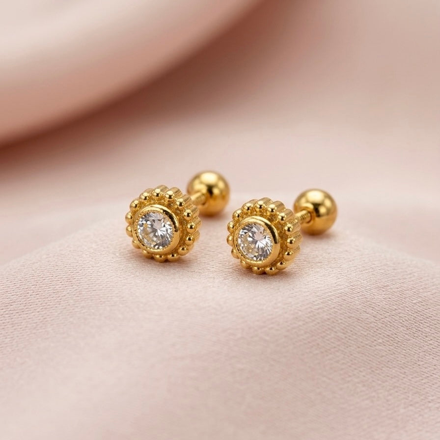 Golden Radiant Everyday Studs