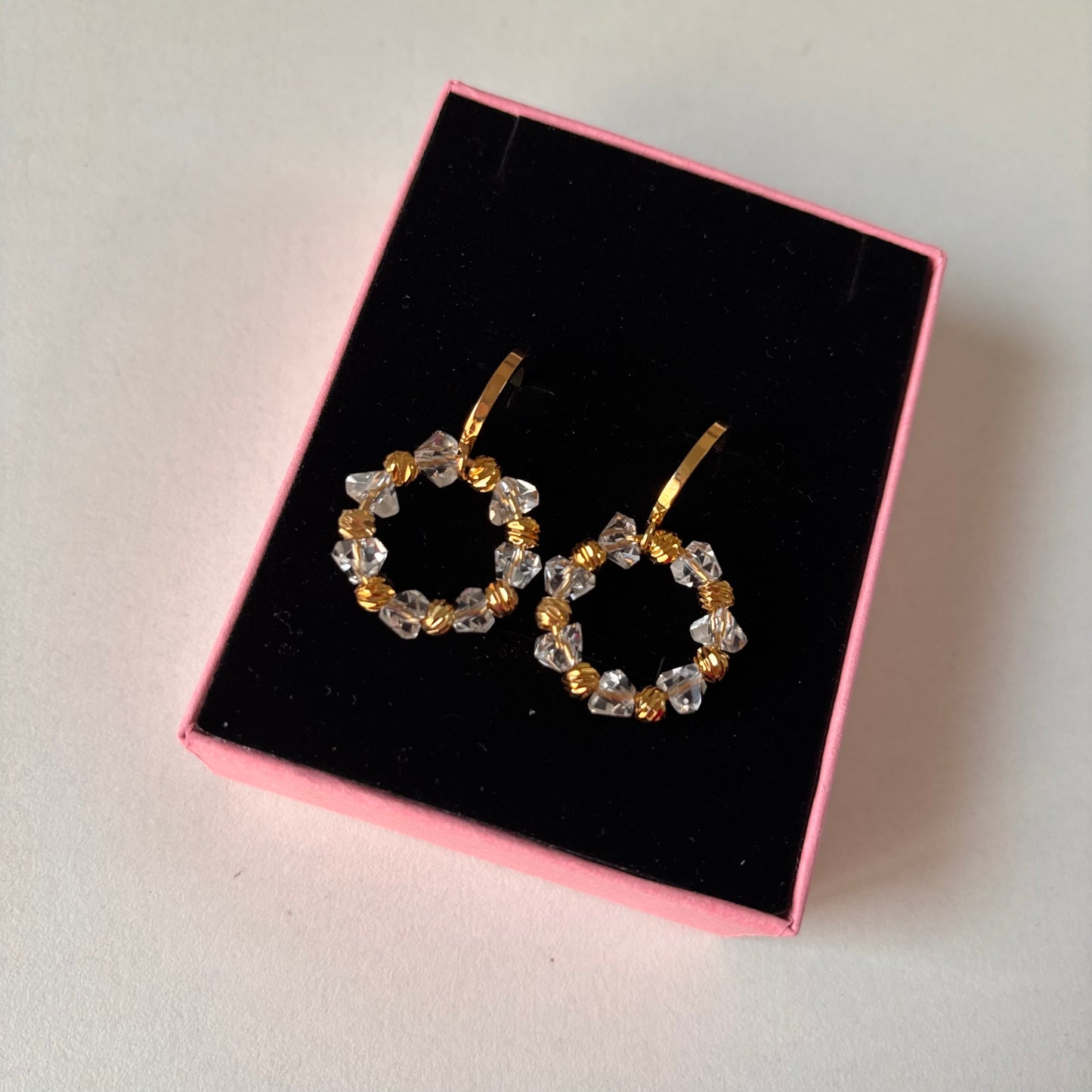Crystal Hoop Earrings