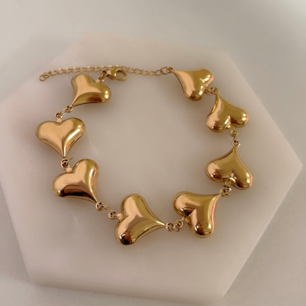 Chain of Hearts Bracelet