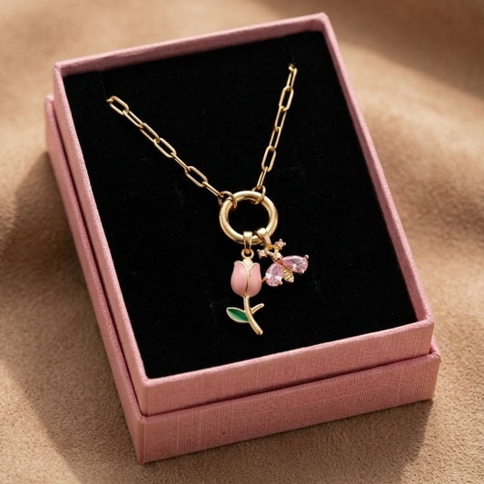 Tulip Charm Necklace