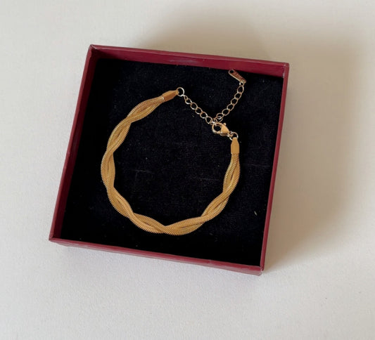 Snake Chain double layered bracelet