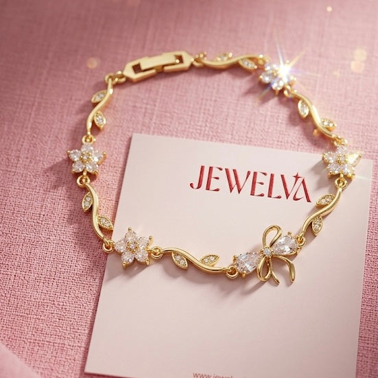 Crystal Bow Bracelet