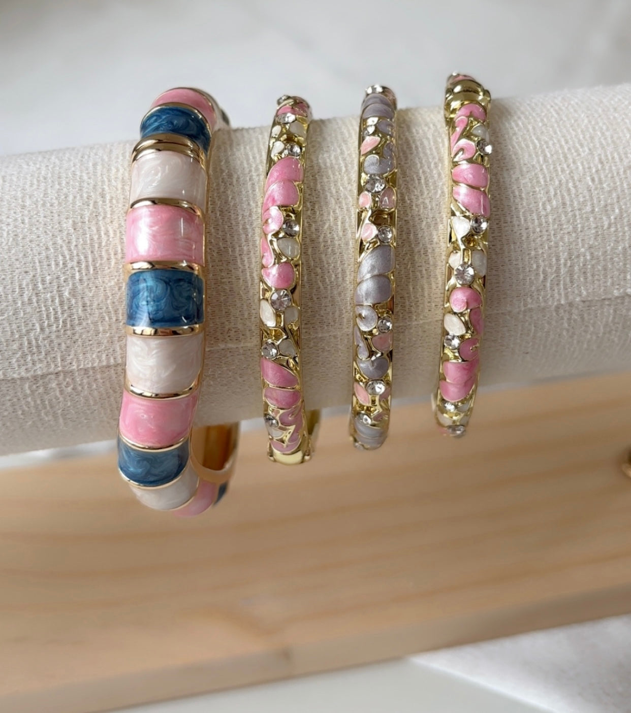 Pastel Bangle Stack (set of 4)