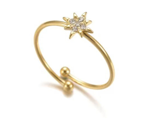 Adjustable Sparkle Ring (waterproof, daily-wear)