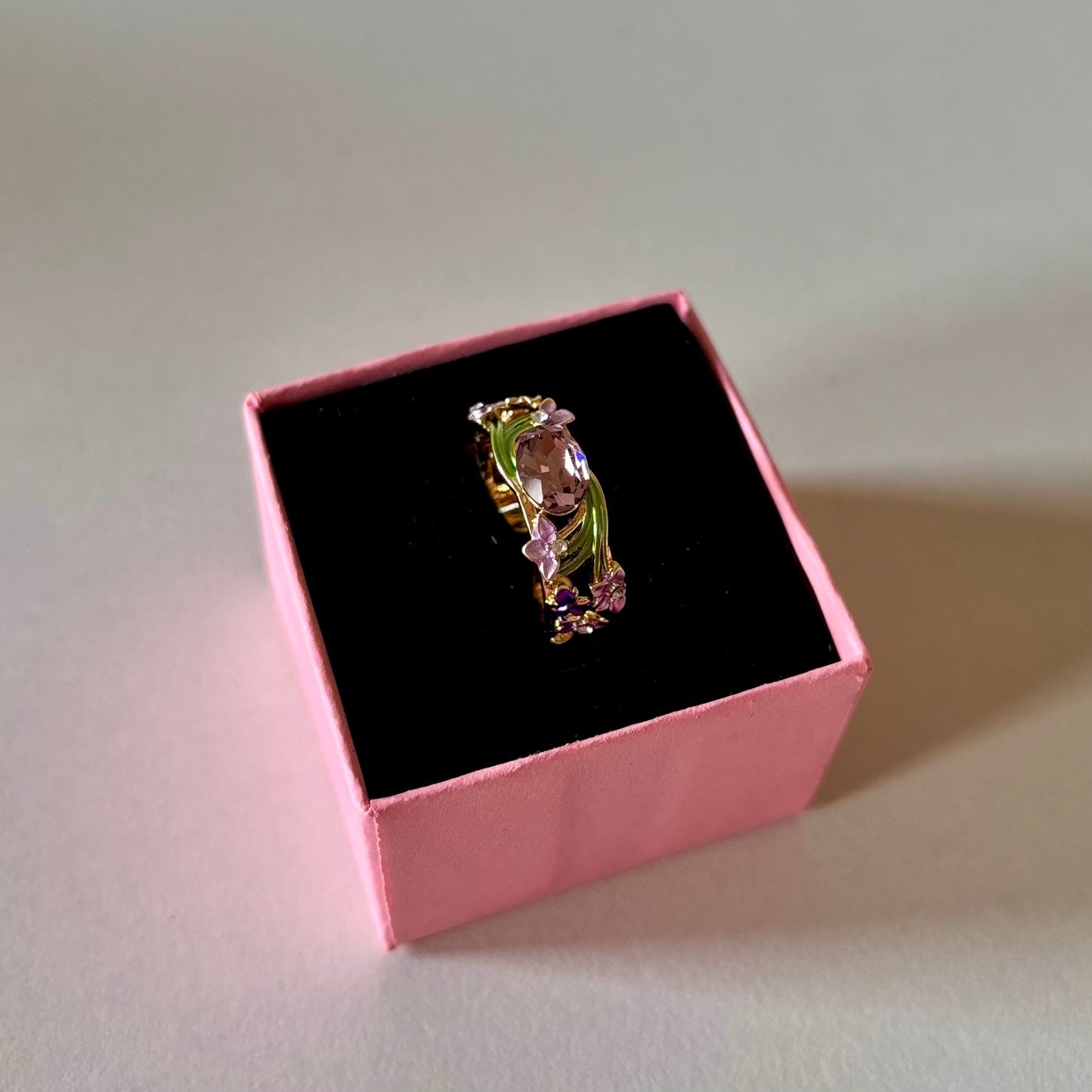 Lavender Stone Adjustable Ring