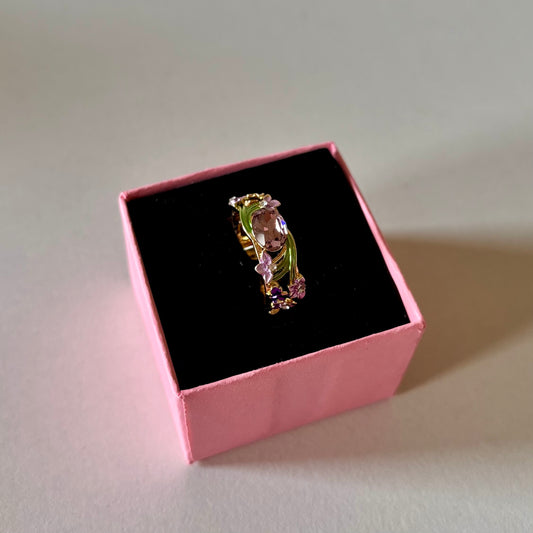 Lavender Stone Adjustable Ring