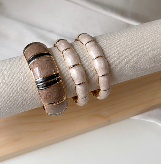 Brown Sugar Dream Stack (set of 3) standard size for medium wrist