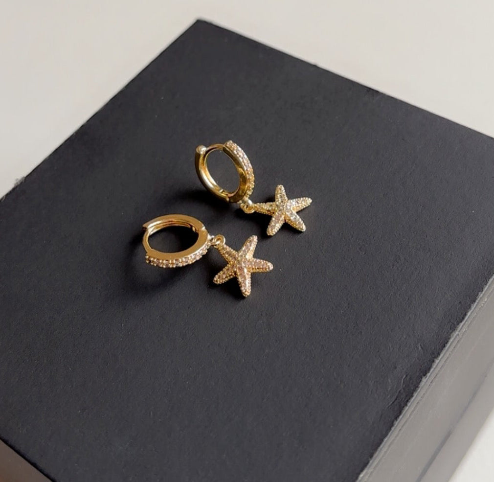 Shining Star small hoop earrings