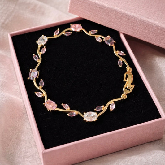 Fairytale Tulip Bracelet (Pink-Purple)