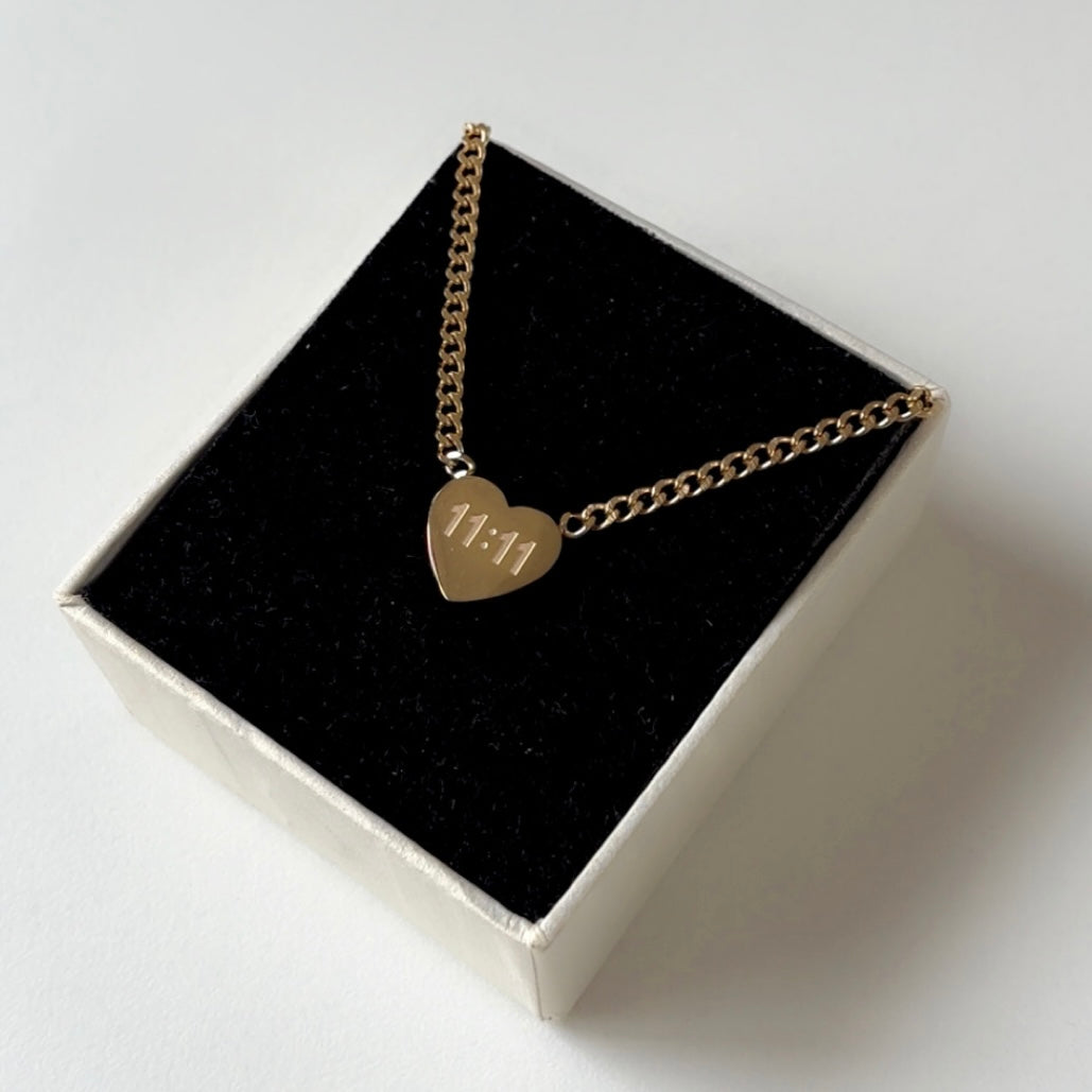 11:11 Heart Necklace