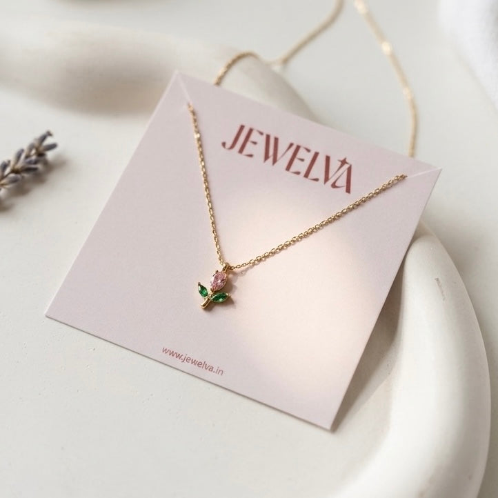 Dainty Tulip Necklace