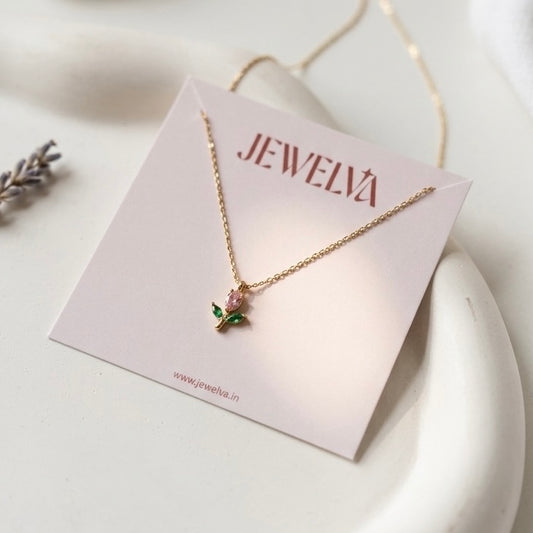 Dainty Tulip Necklace